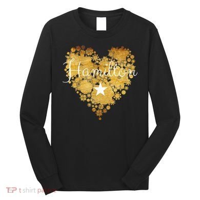 I Love Hamilton Heart Long Sleeve Shirt
