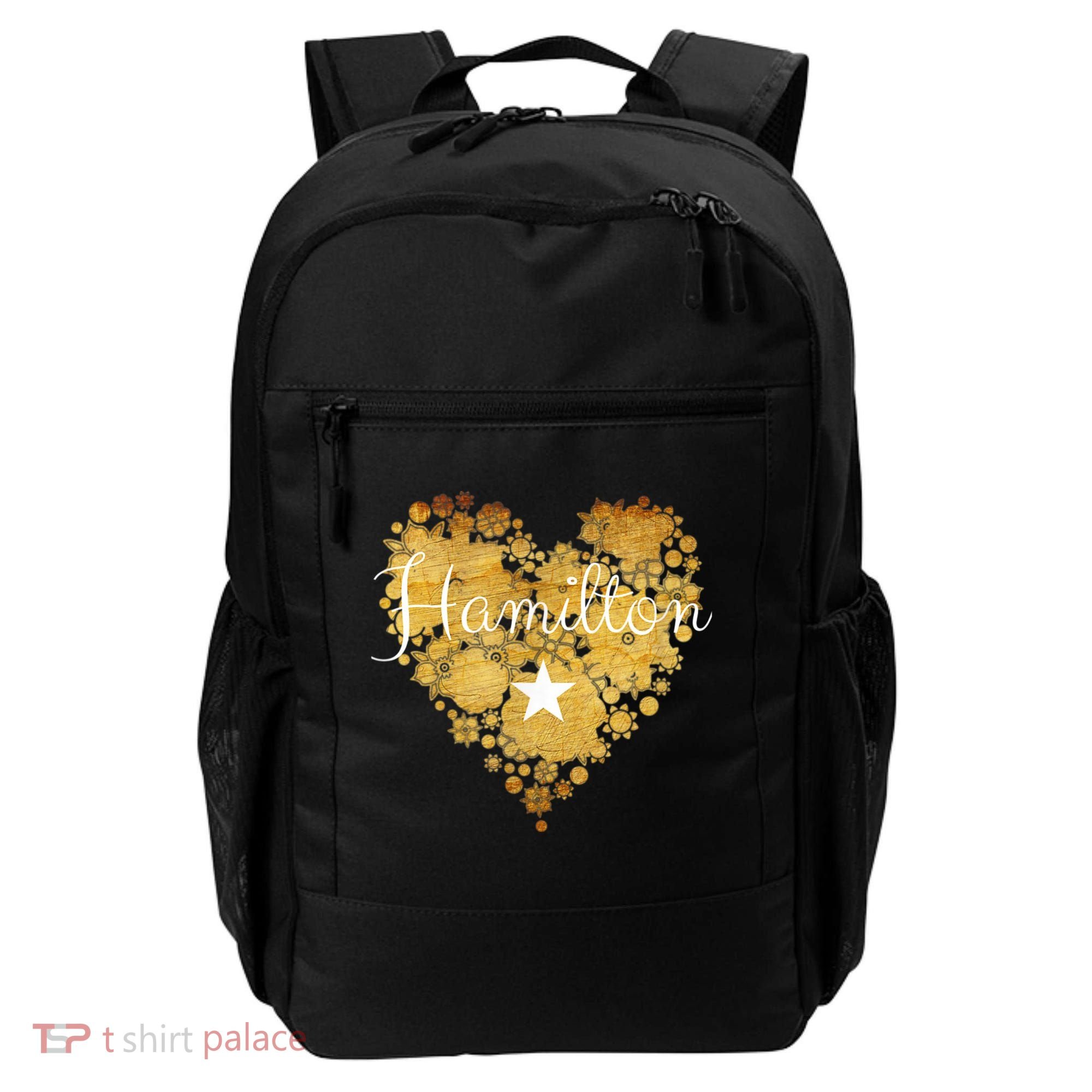I Love Hamilton Heart Backpack
