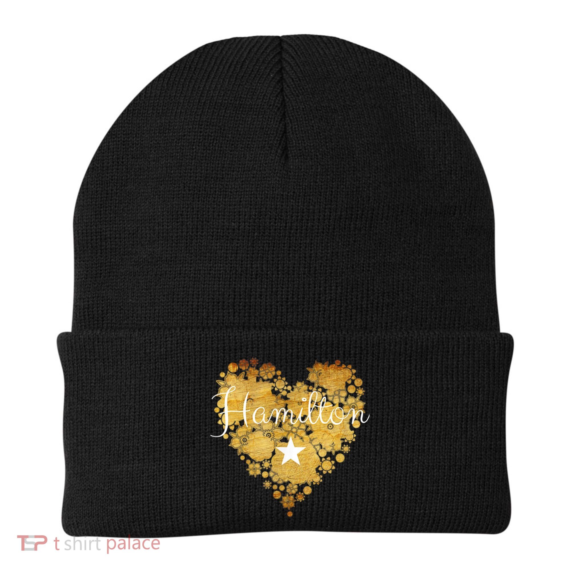 I Love Hamilton Heart Beanie