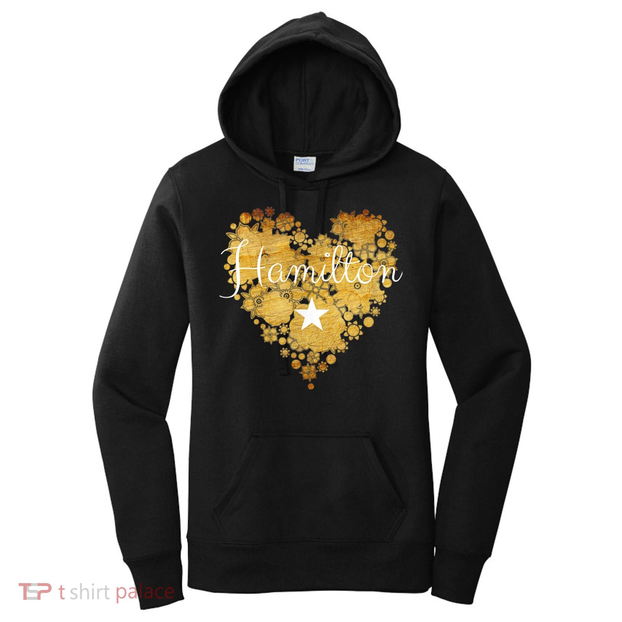 I Love Hamilton Heart Women's Hoodie