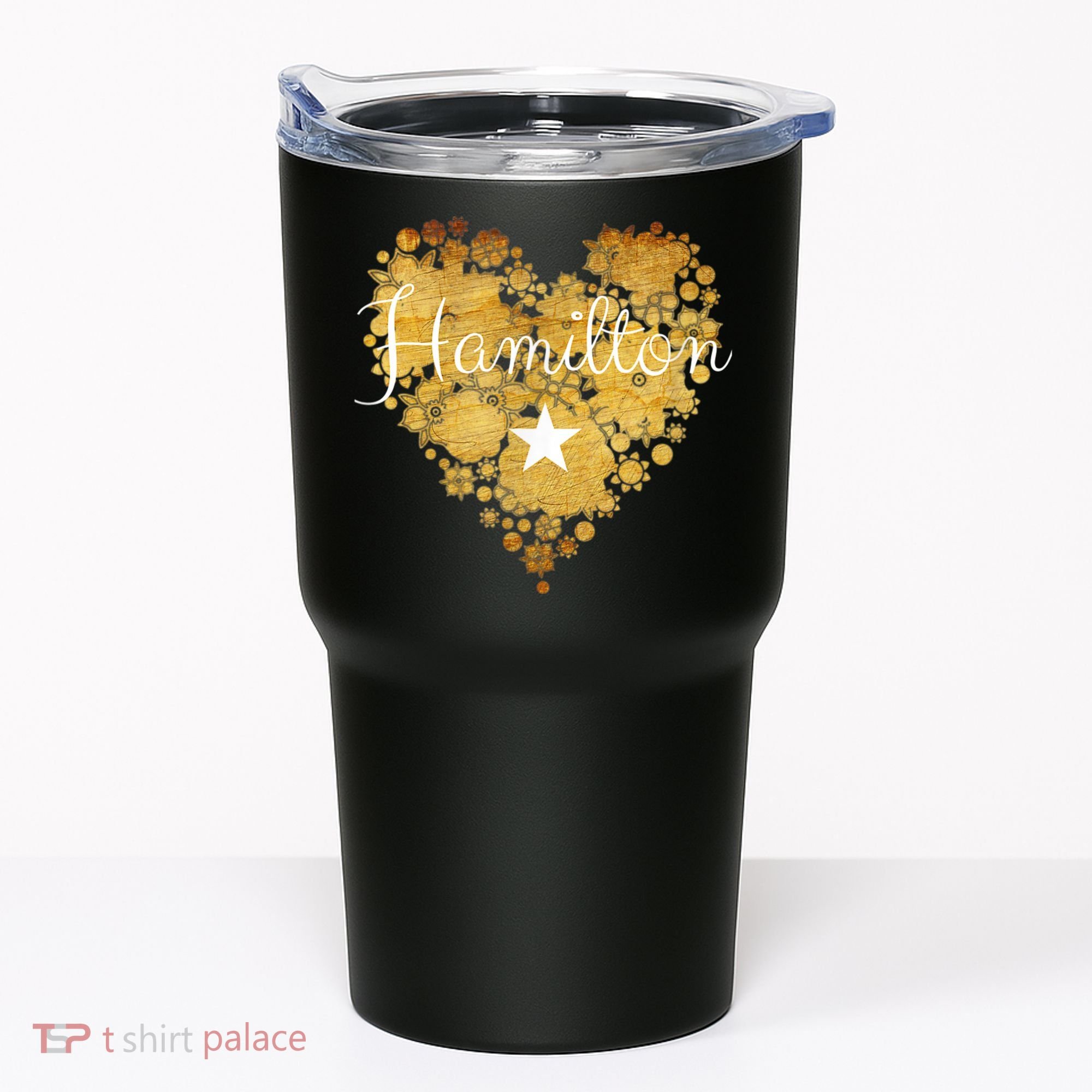 I Love Hamilton Heart Tumbler