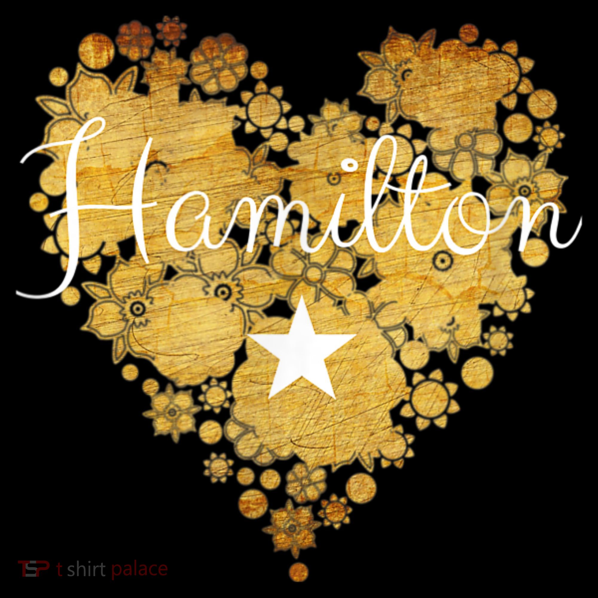 I Love Hamilton Heart Mousepad