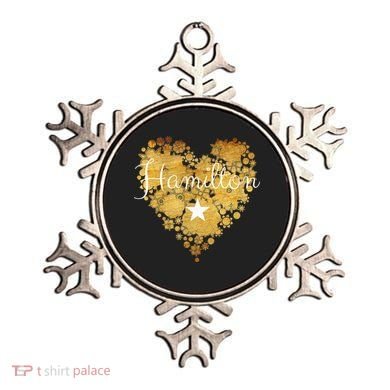 I Love Hamilton Heart Ornament