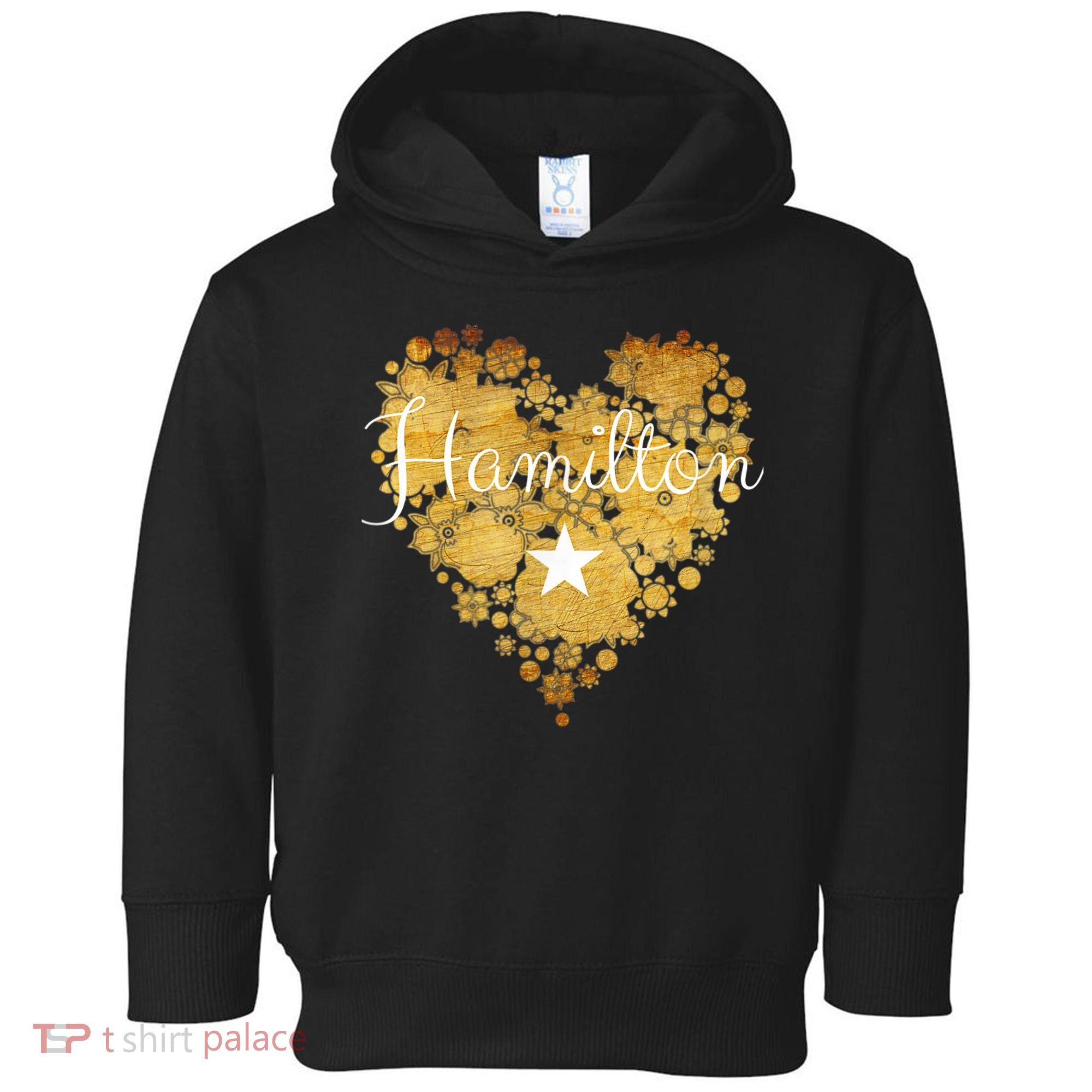 I Love Hamilton Heart Toddler Hoodie