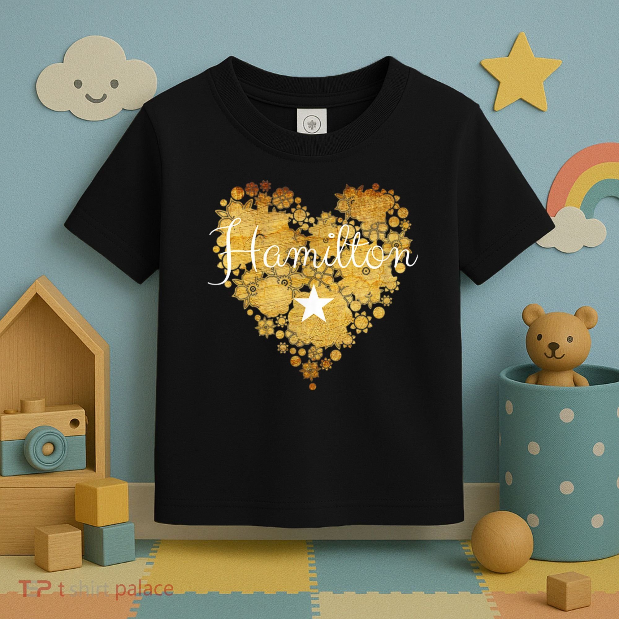 I Love Hamilton Heart Toddler T-Shirt