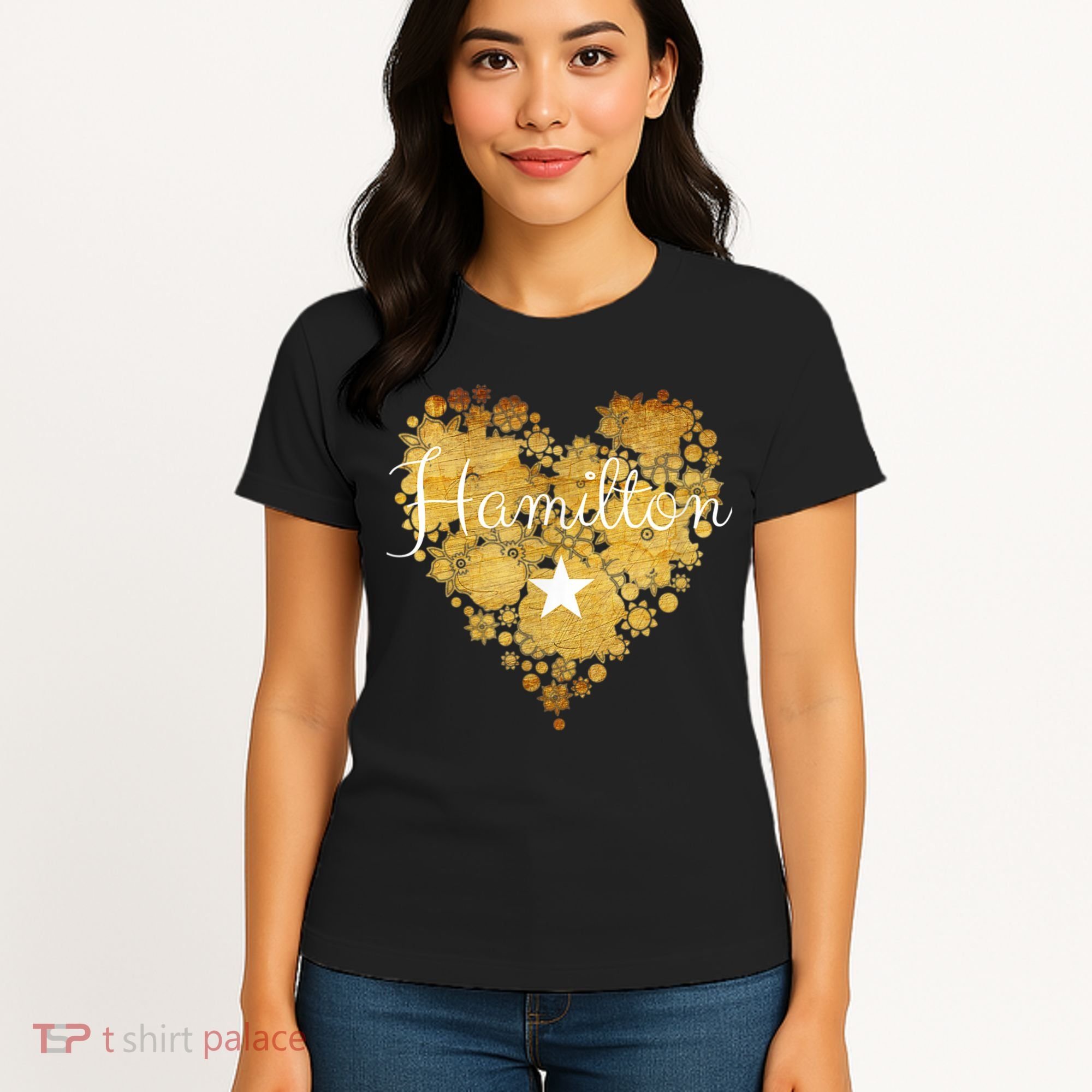 I Love Hamilton Heart Women's T-Shirt