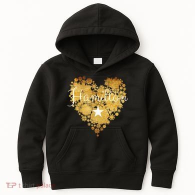 I Love Hamilton Heart Kids Hoodie