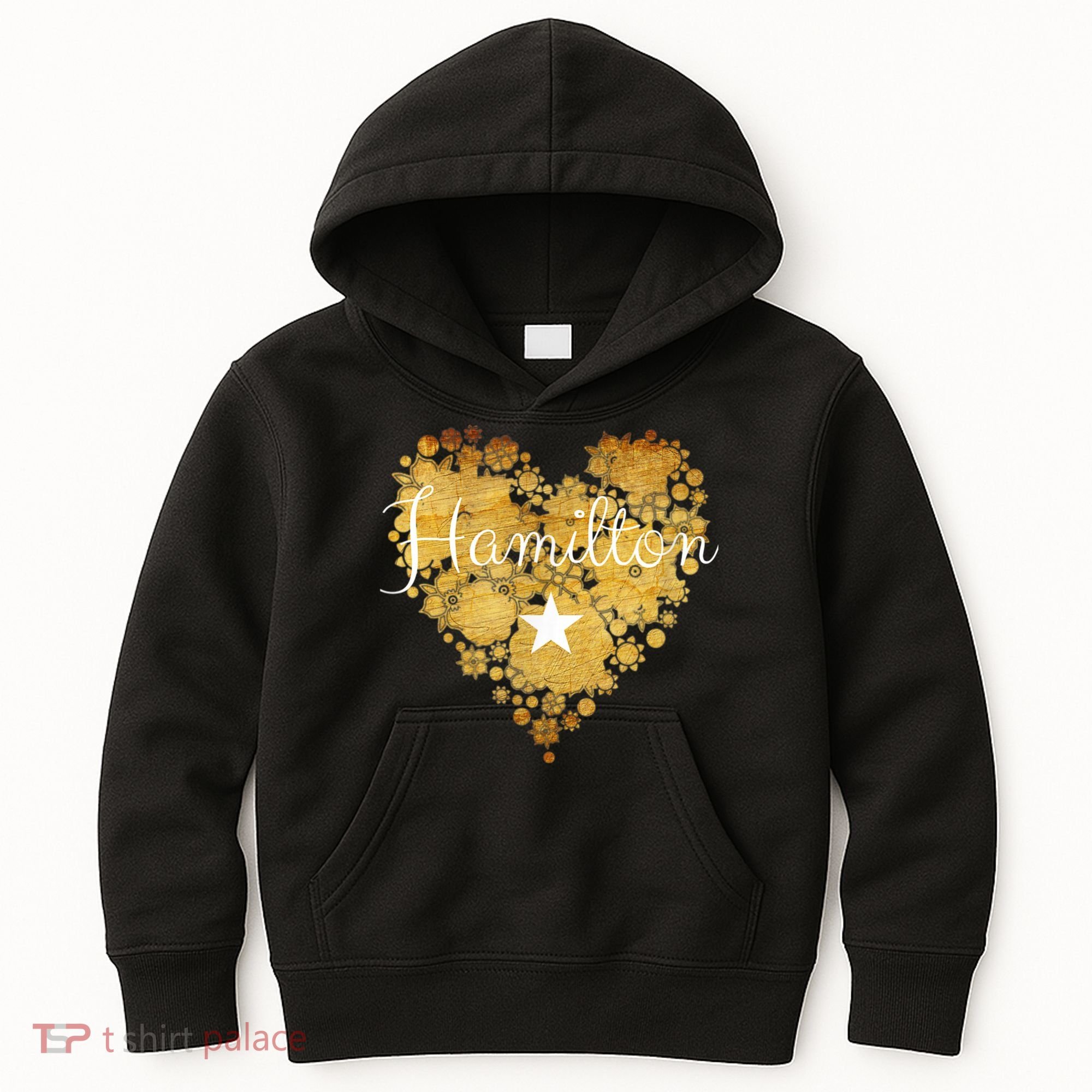 I Love Hamilton Heart Kids Hoodie
