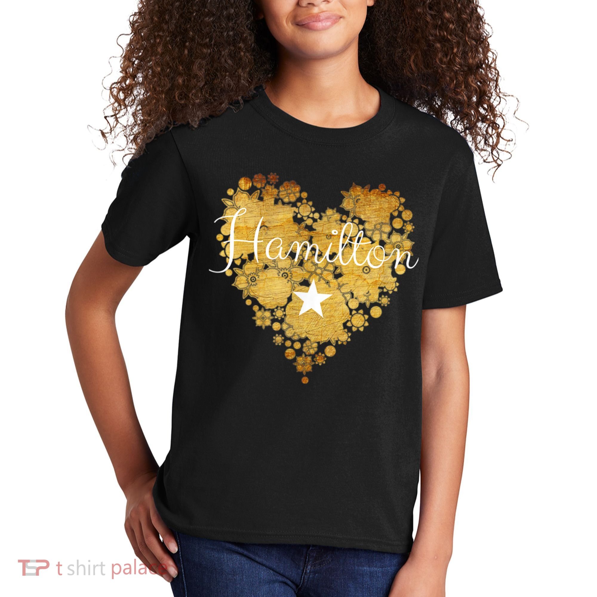 I Love Hamilton Heart Kids T-Shirt