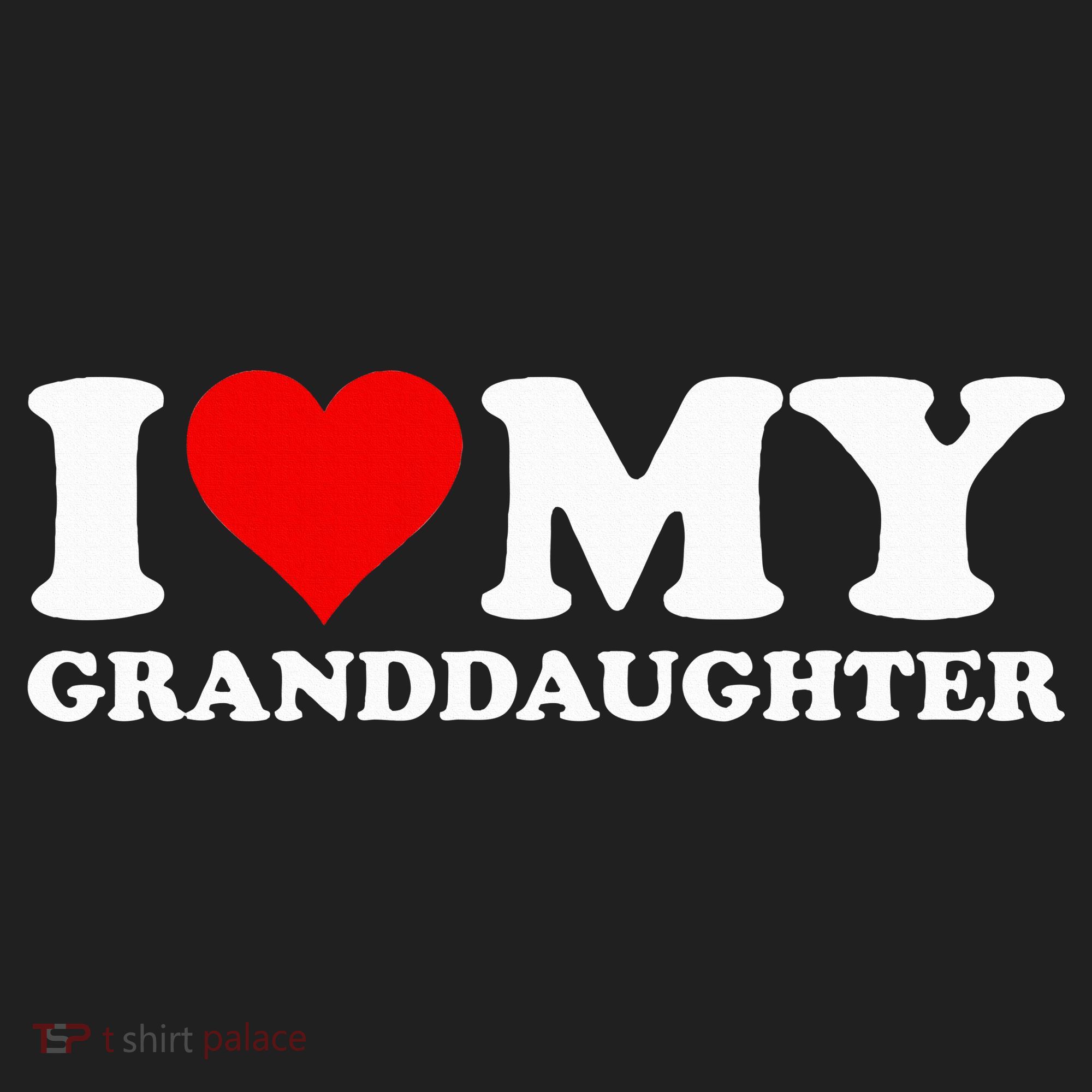 I Love Heart My Granddaughter Hat