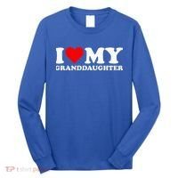 I Love Heart My Granddaughter Long Sleeve Shirt thumb 0