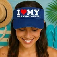 I Love Heart My Granddaughter Visor thumb 2