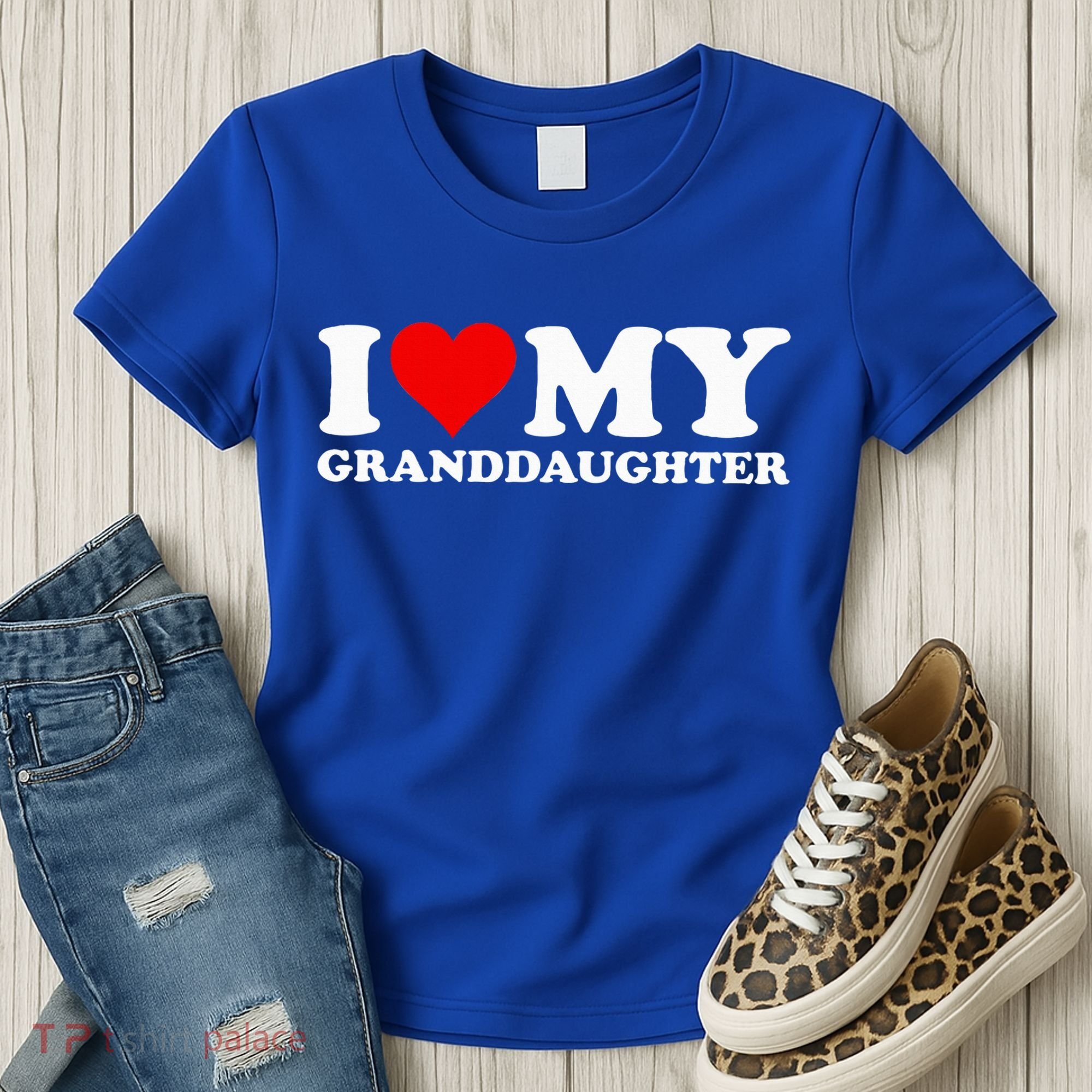 I Love Heart My Granddaughter Women's T-Shirt