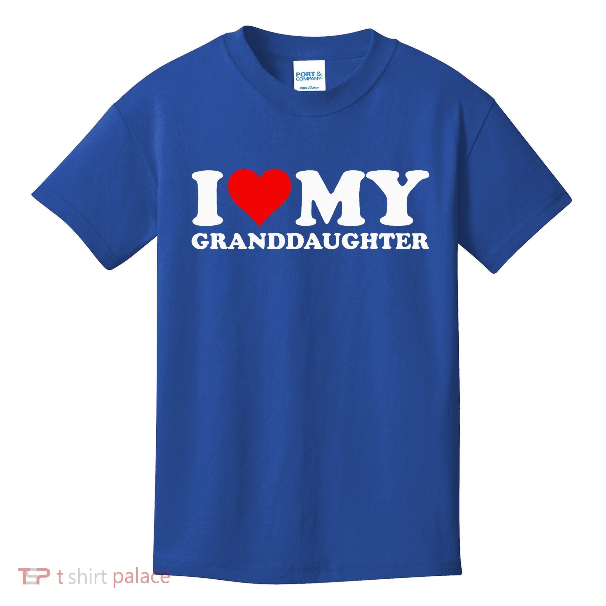 I Love Heart My Granddaughter Kids T-Shirt