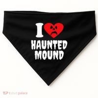 I Love Haunted Mound USA-Made Doggie Bandana thumb 0