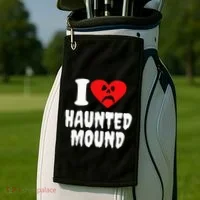 I Love Haunted Mound Golf Towel thumb 2