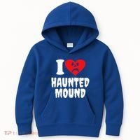 I Love Haunted Mound Kids Hoodie thumb 0
