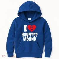 I Love Haunted Mound Kids Hoodie thumb 0
