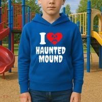 I Love Haunted Mound Kids Hoodie thumb 2