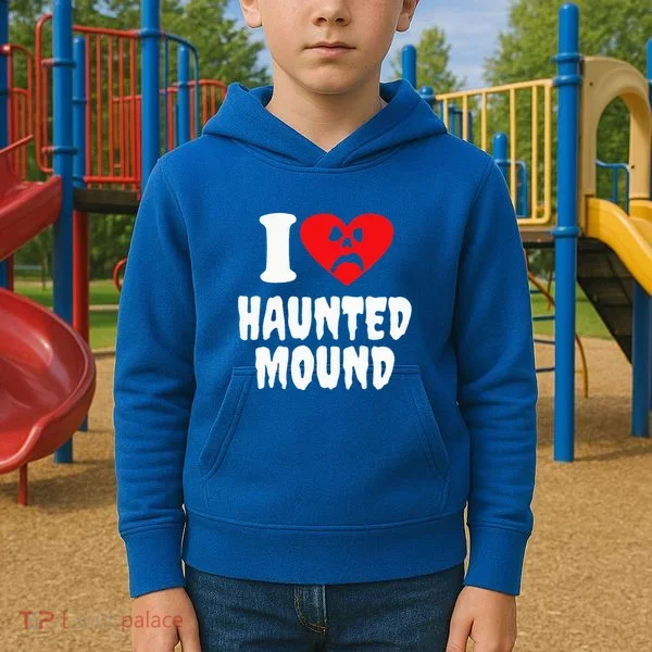 I Love Haunted Mound Kids Hoodie