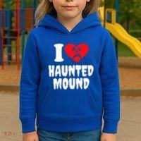 I Love Haunted Mound Kids Hoodie thumb 3