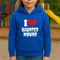 I Love Haunted Mound Kids Hoodie thumb 3