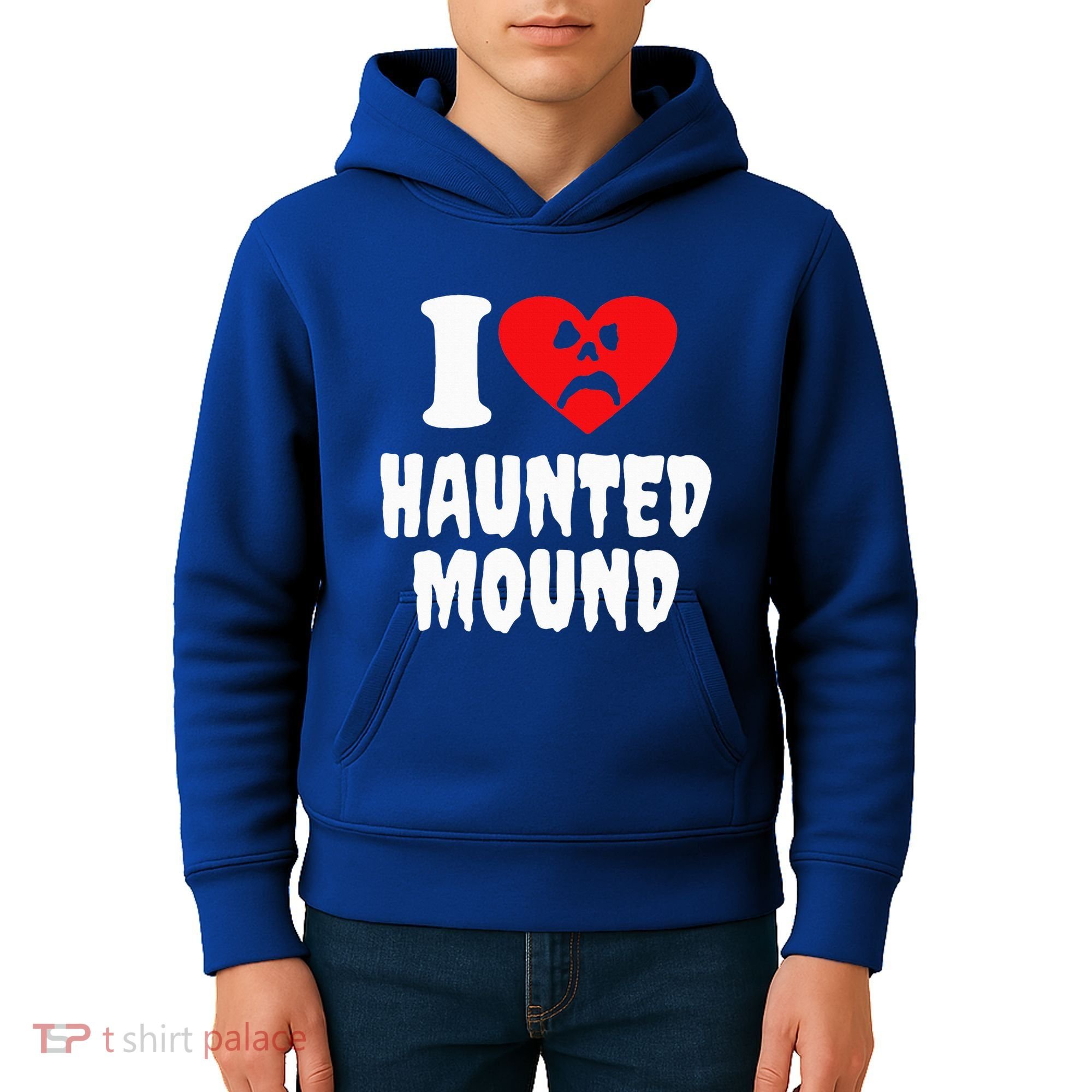 I Love Haunted Mound Kids Hoodie