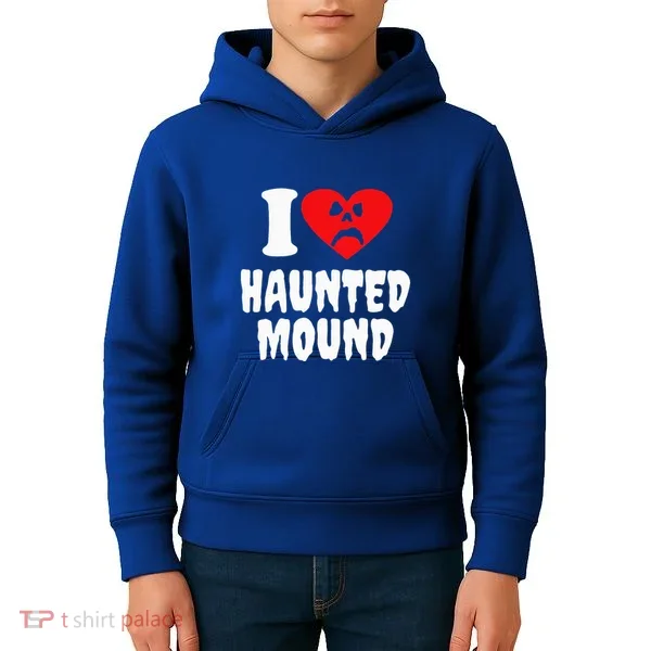 I Love Haunted Mound Kids Hoodie