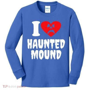 I Love Haunted Mound Kids Long Sleeve Shirt