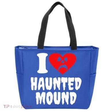 I Love Haunted Mound Tote Bag