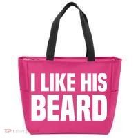 I Like His Beard Tote Bag thumb 0