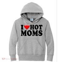 I Love Hot Moms Kids Hoodie thumb 0