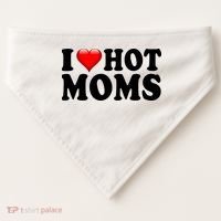I Love Hot Moms USA-Made Doggie Bandana thumb 0