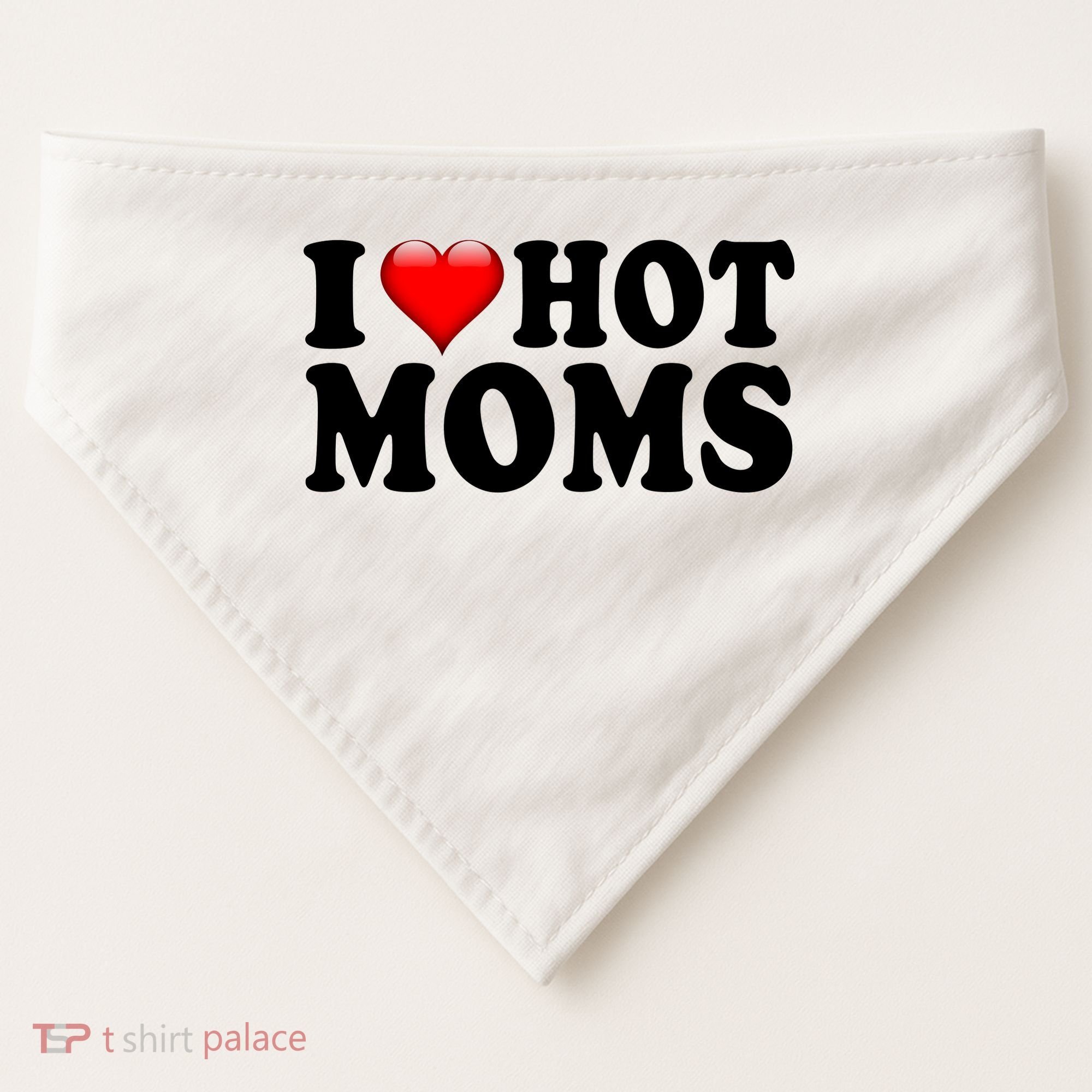 I Love Hot Moms USA-Made Doggie Bandana