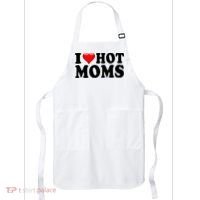 I Love Hot Moms Apron thumb 0