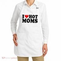 I Love Hot Moms Apron thumb 2