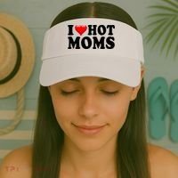 I Love Hot Moms Visor thumb 2