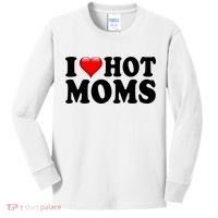 I Love Hot Moms Kids Long Sleeve Shirt thumb 0