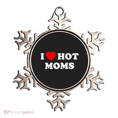I Love Hot Moms TShirt Ornament