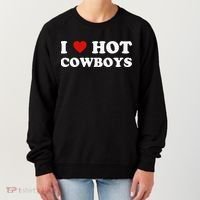 I love hot cowboys Women's Sweatshirt thumb 0
