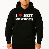 I love hot cowboys Hoodie thumb 2