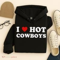 I love hot cowboys Hoodie thumb 4