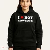 I love hot cowboys Hoodie thumb 5