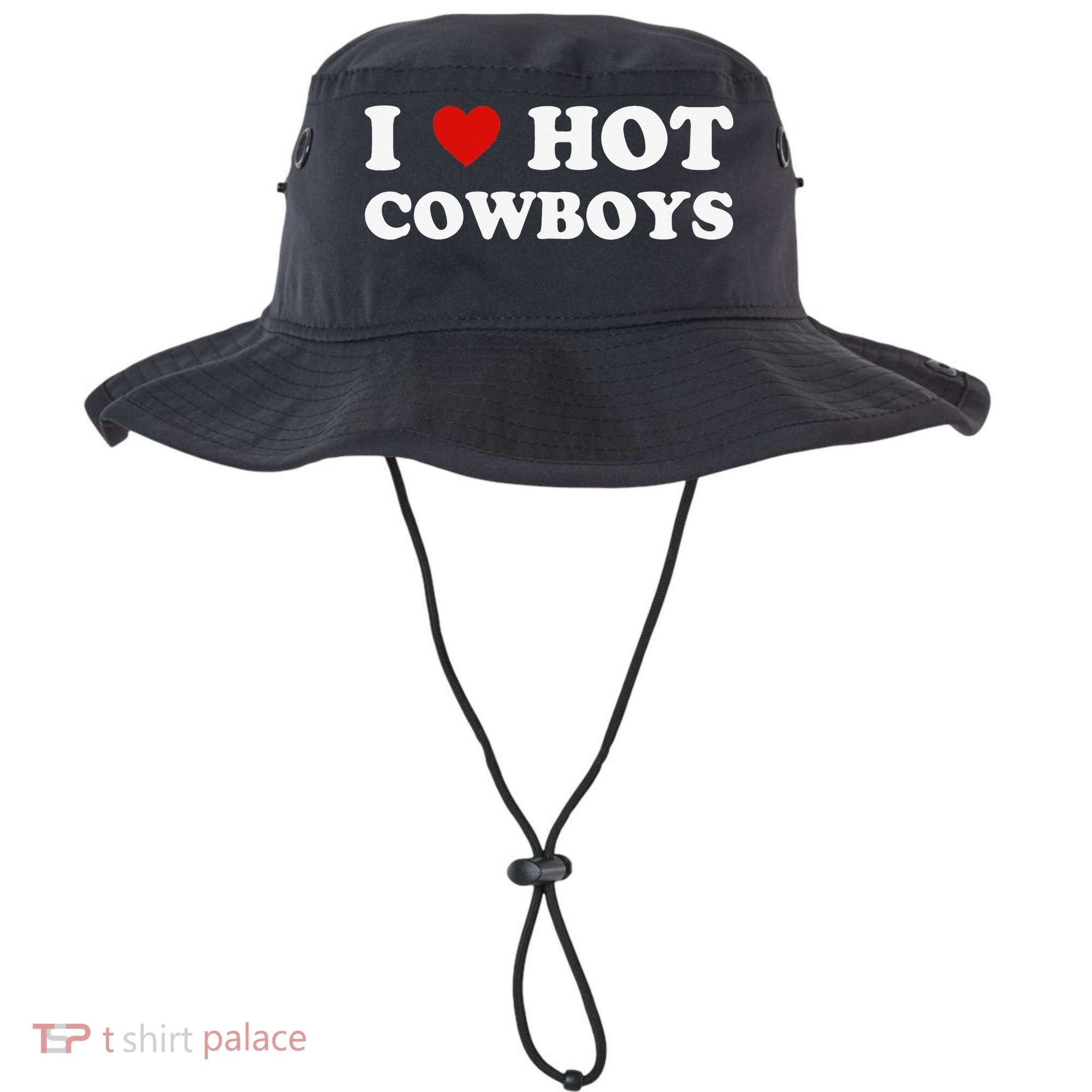 I love hot cowboys Bucket Hat