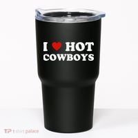I love hot cowboys Tumbler thumb 0