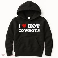 I love hot cowboys Kids Hoodie thumb 0
