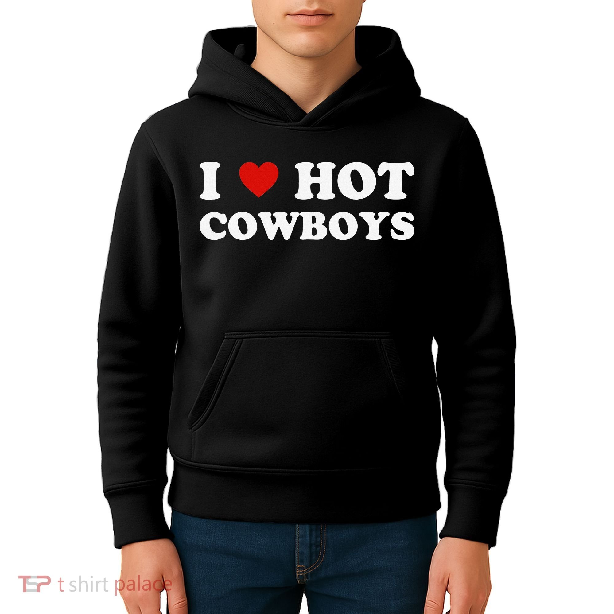 I love hot cowboys Kids Hoodie