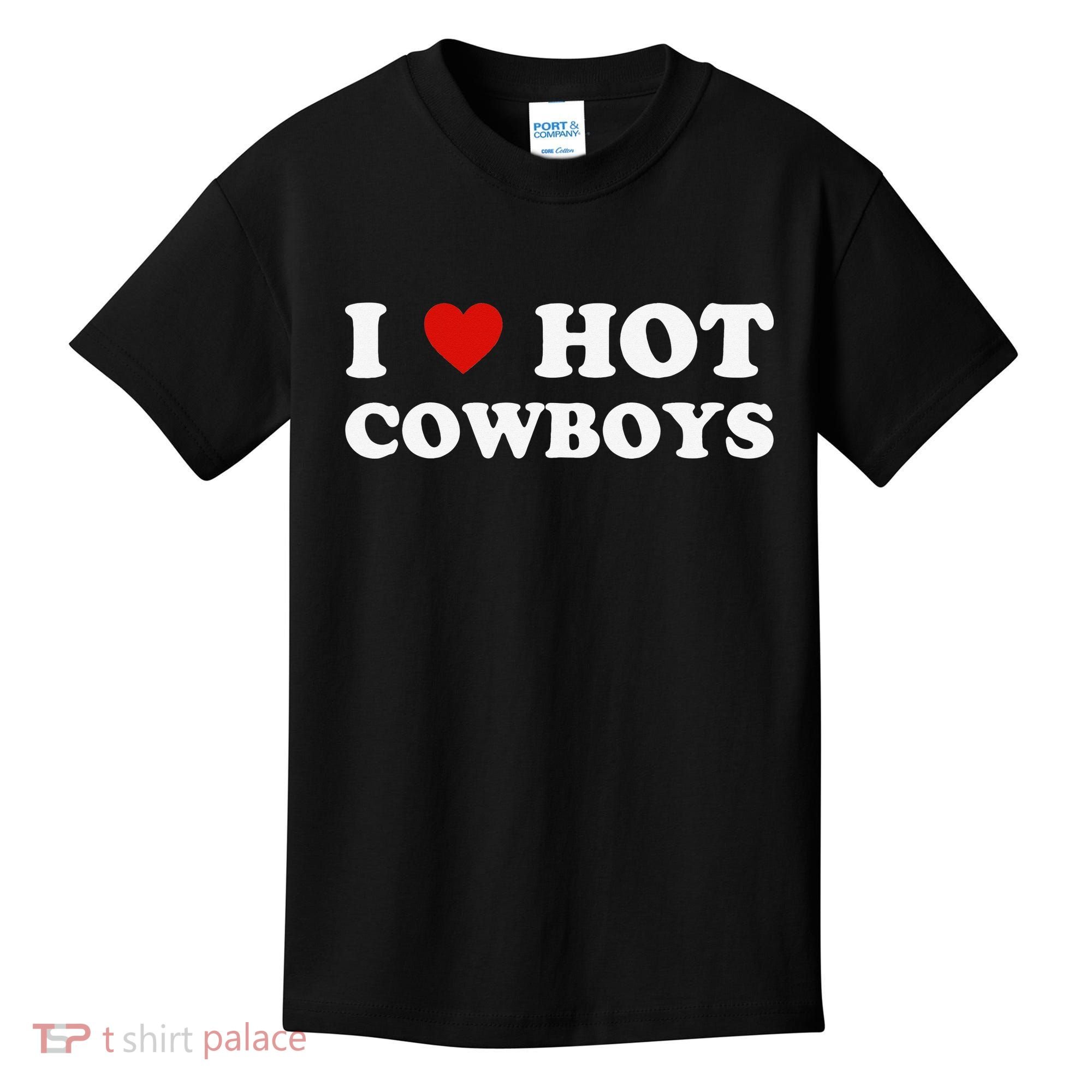 I love hot cowboys Kids T-Shirt