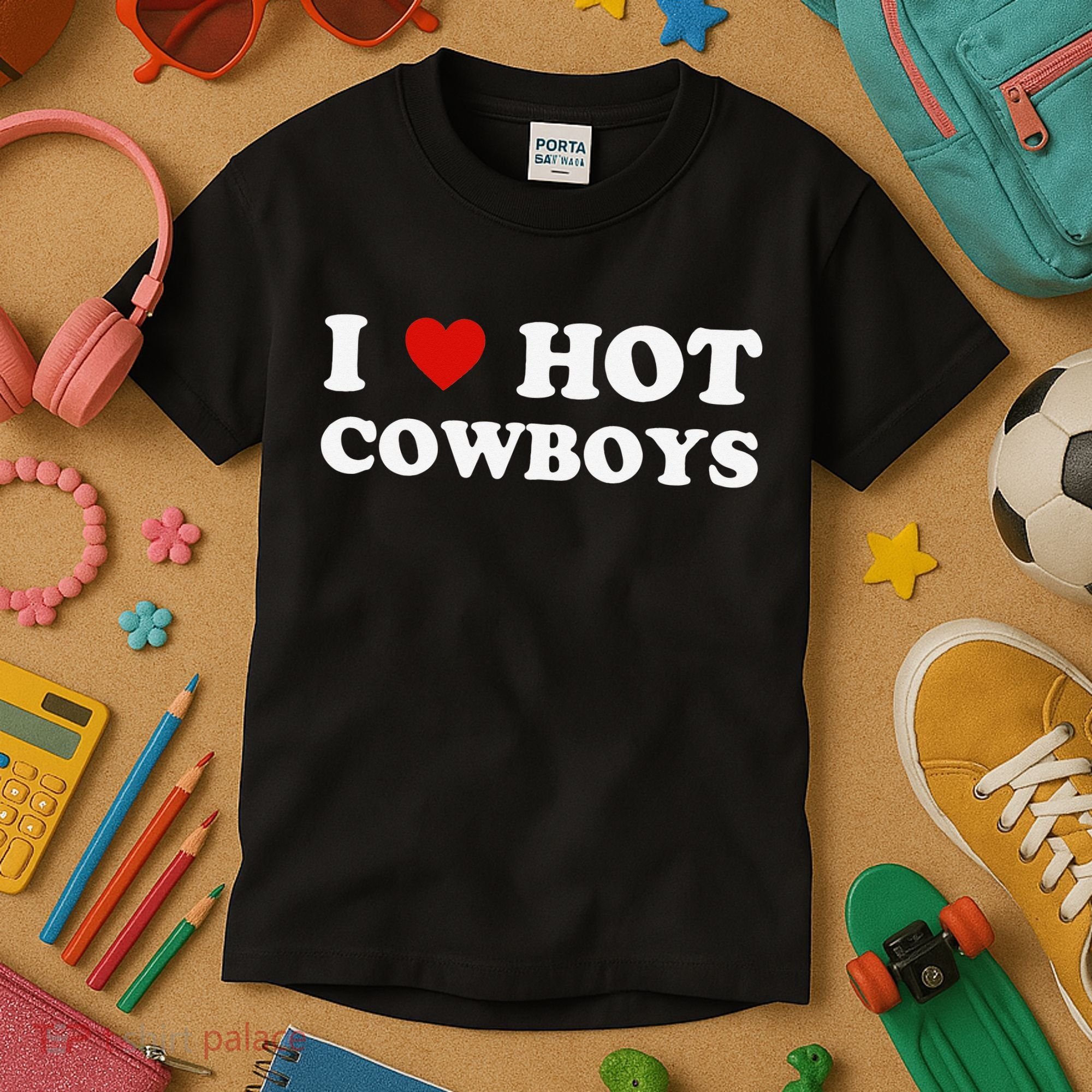 I love hot cowboys Kids T-Shirt