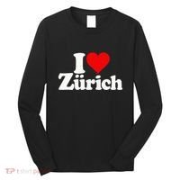 I Love Heart Zurich Switzerland Long Sleeve Shirt thumb 0